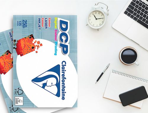 Papel fotocopia clairefontaine din a3 250 gr embalagem de 125 folhas , Clairefontaine , 72402 , 3329680185805